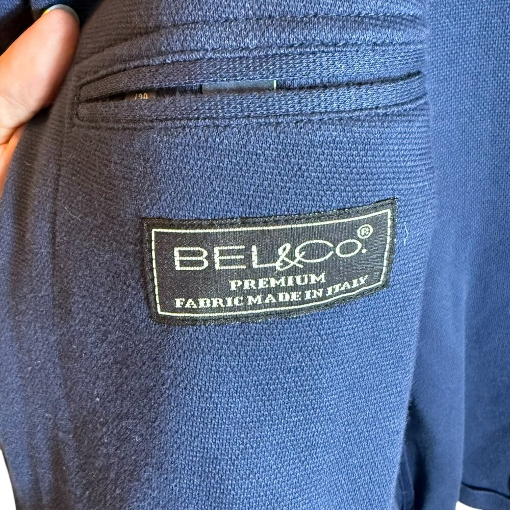 Bonobos Men's Navy Blazer 42R - Bel & Co Italian Cotton Fabric - EUC - Picture 7 of 9